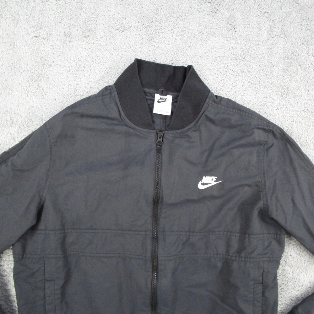 Nike Sportswear Sport Essentials Woven Bomber Jacket Black DN4458-010 Mens L
